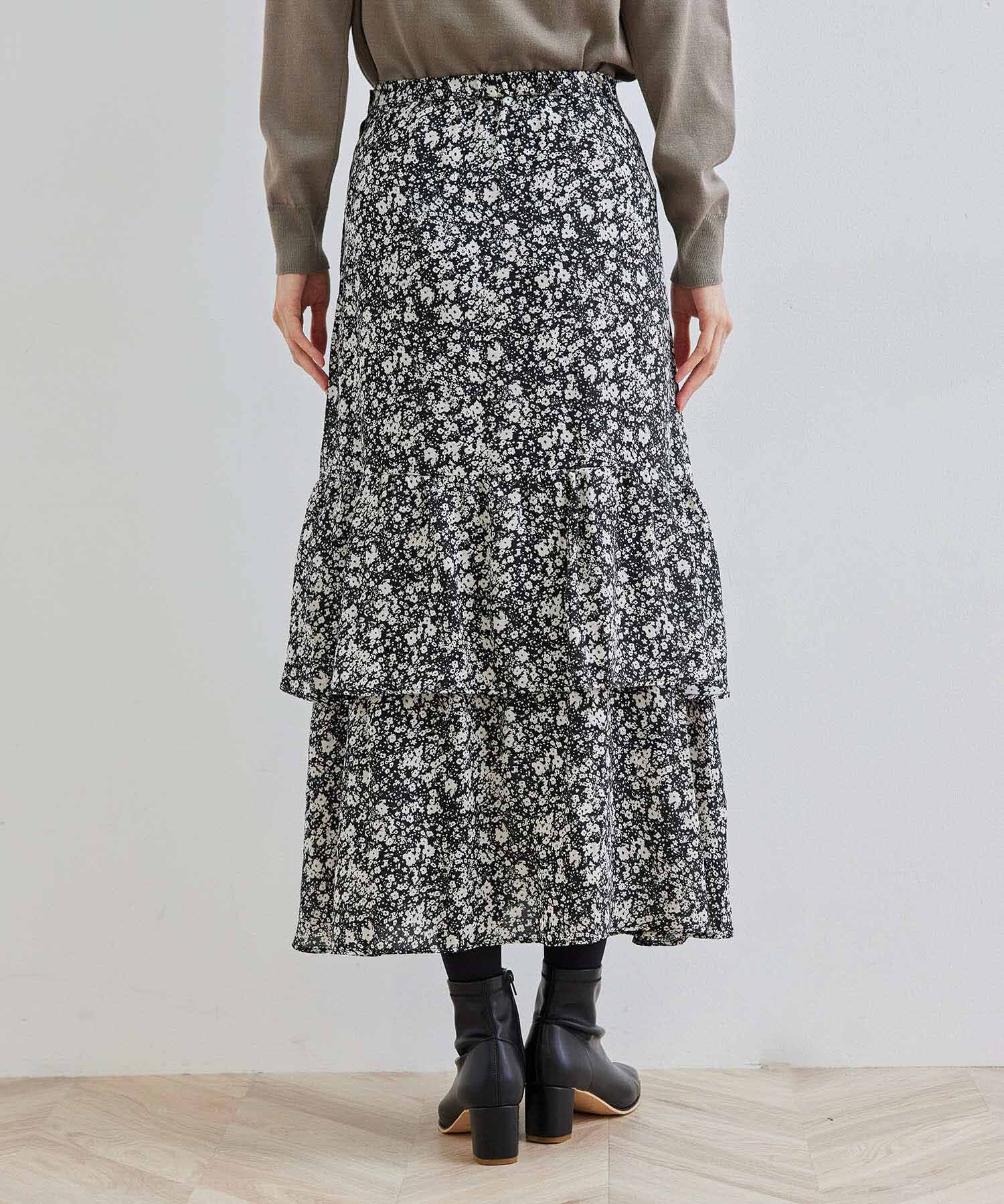 Rope&rsquo;Picnic「小花柄フリルスカート」|スカート|