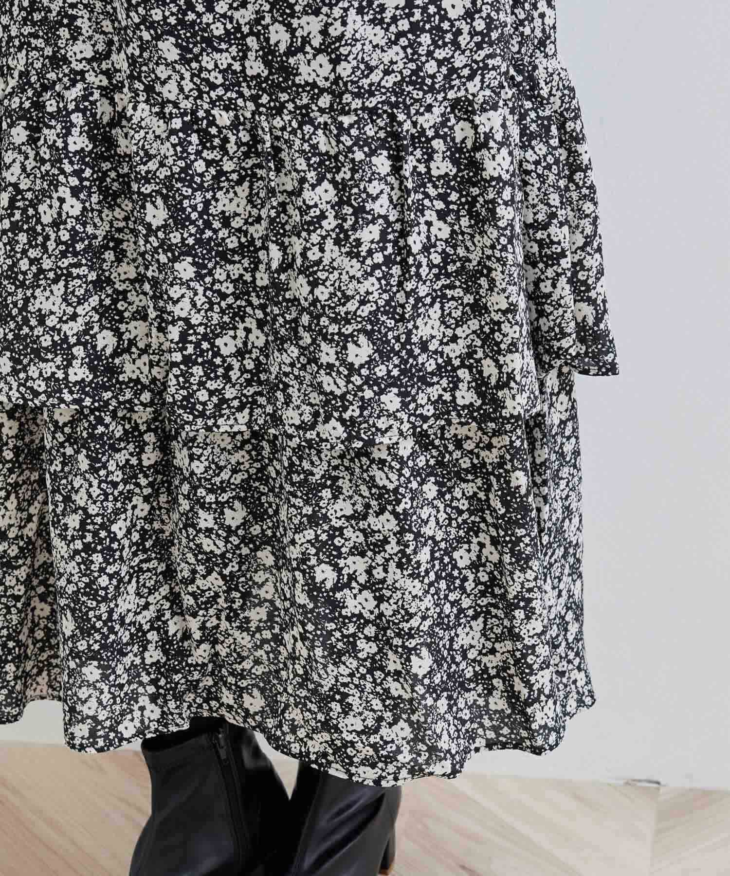 Rope&rsquo;Picnic「小花柄フリルスカート」|スカート|