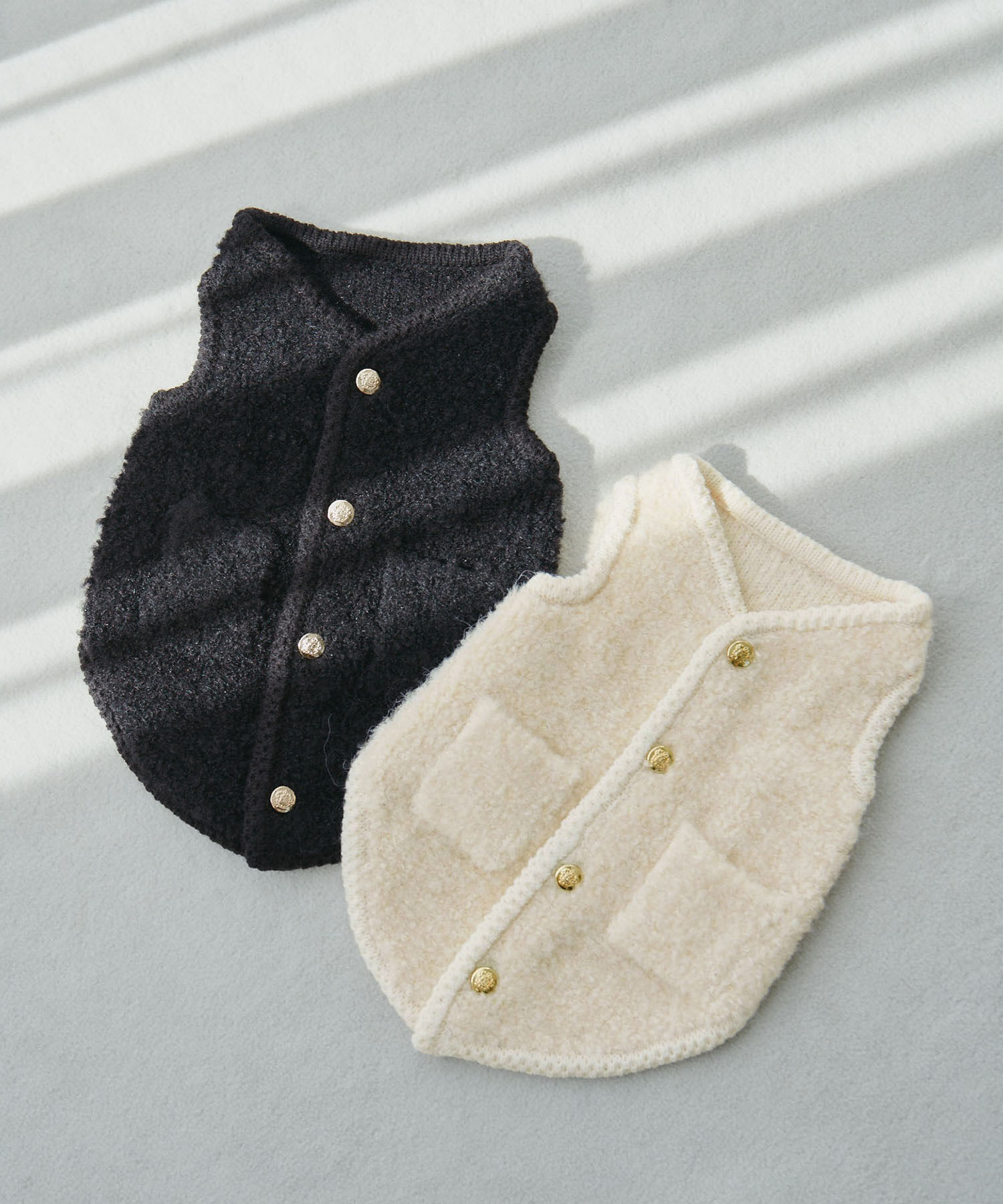 ROPE PICNIC PASSAGE「【DOG】ループ編みゴールドボタンニットベスト/リンクコーデ」|その他|