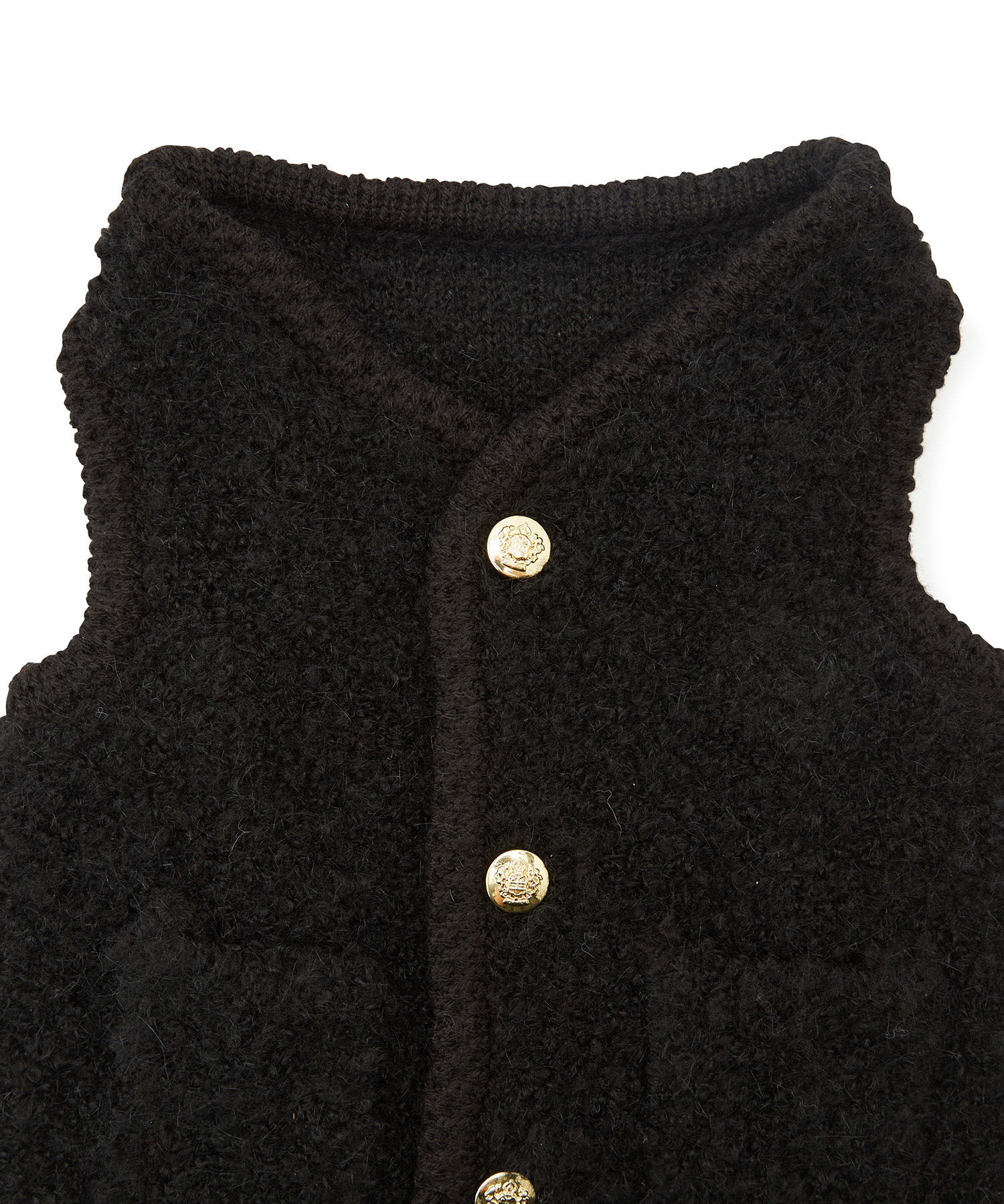 ROPE PICNIC PASSAGE「【DOG】ループ編みゴールドボタンニットベスト/リンクコーデ」|その他|