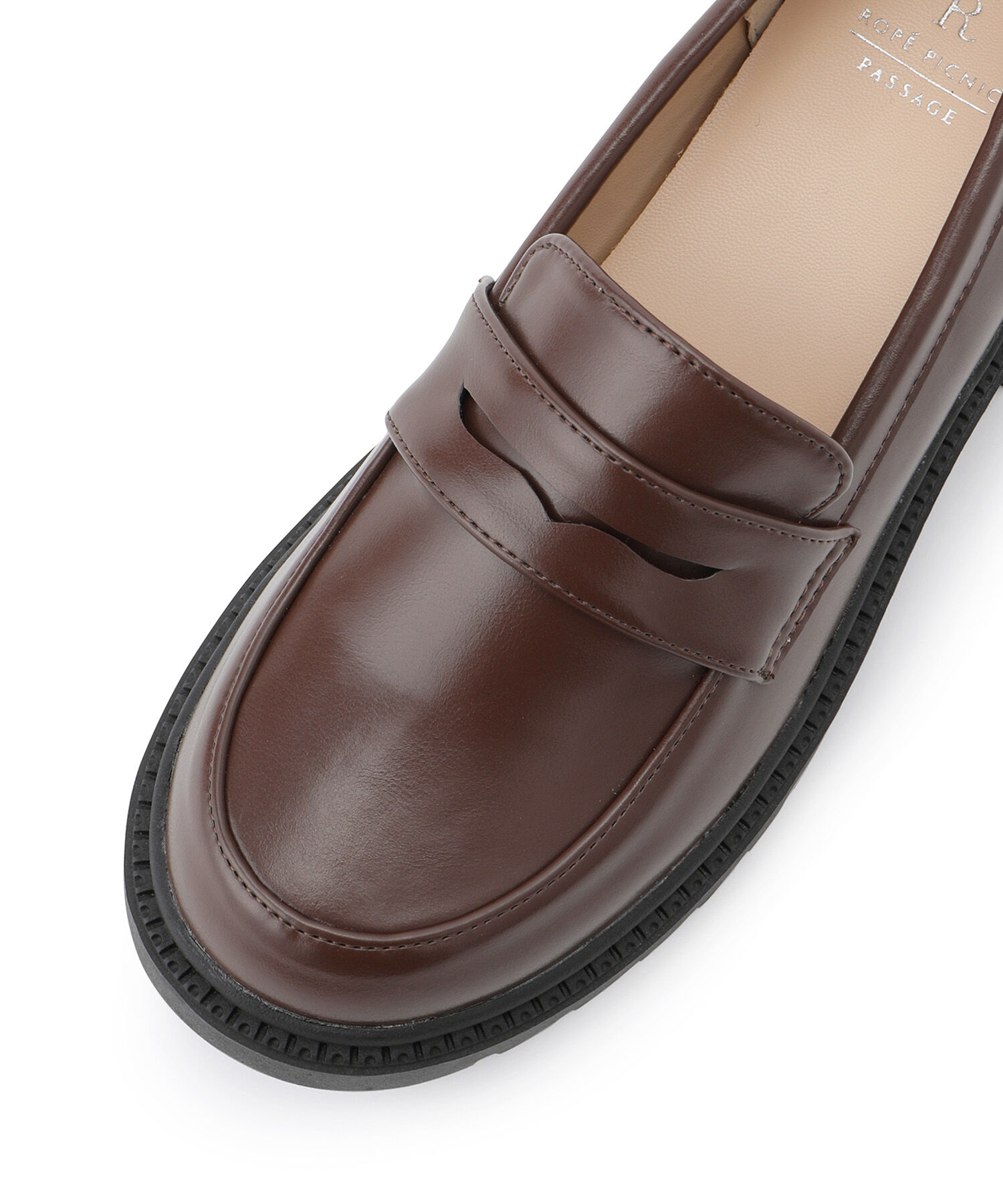 ROPE PICNIC PASSAGE「晴雨兼用/厚底コインローファー」|ローファー|