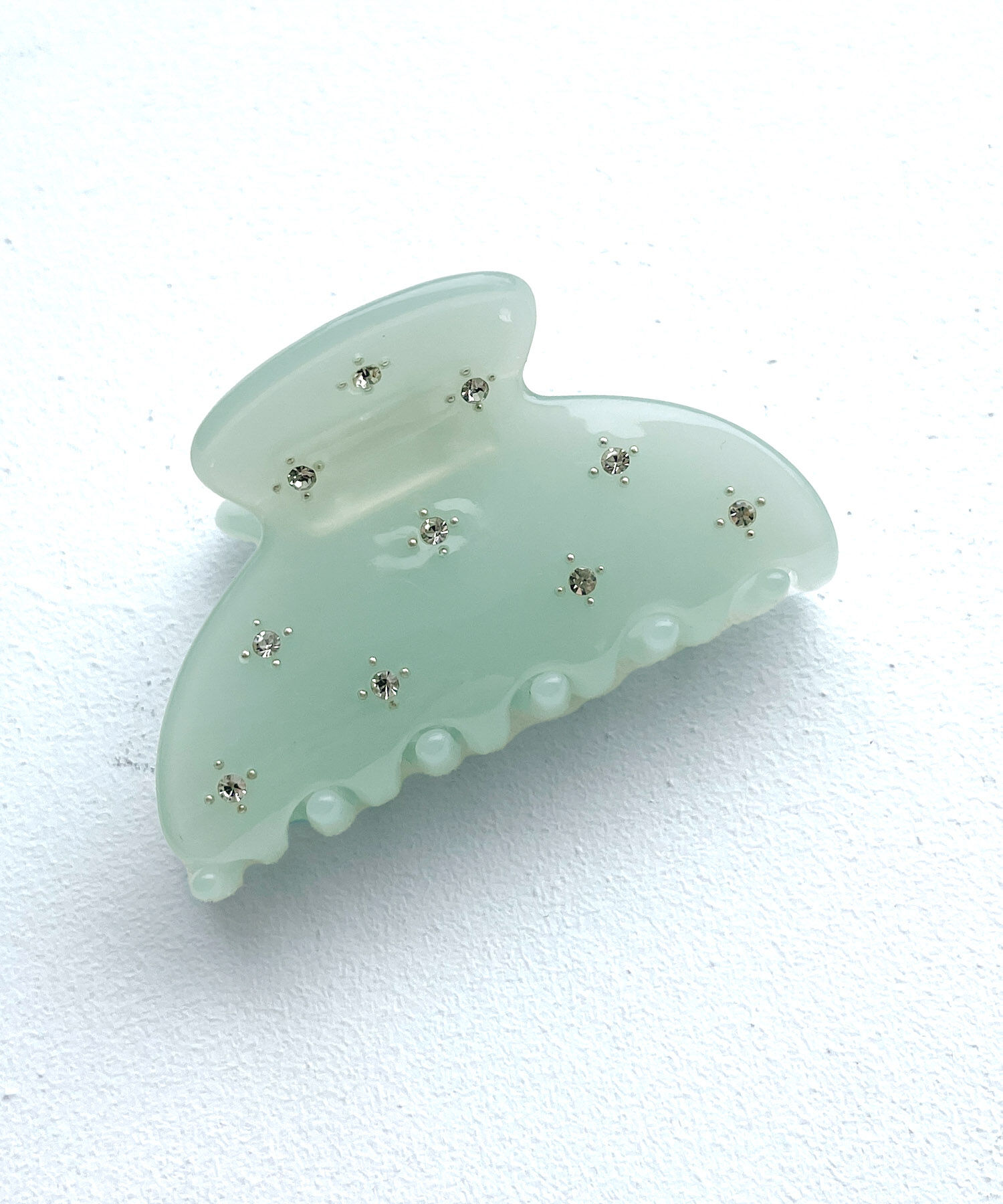 ROPE PICNIC PASSAGE「プチビジューフラワーヘアバンス」|その他|ライトグリーン(33)