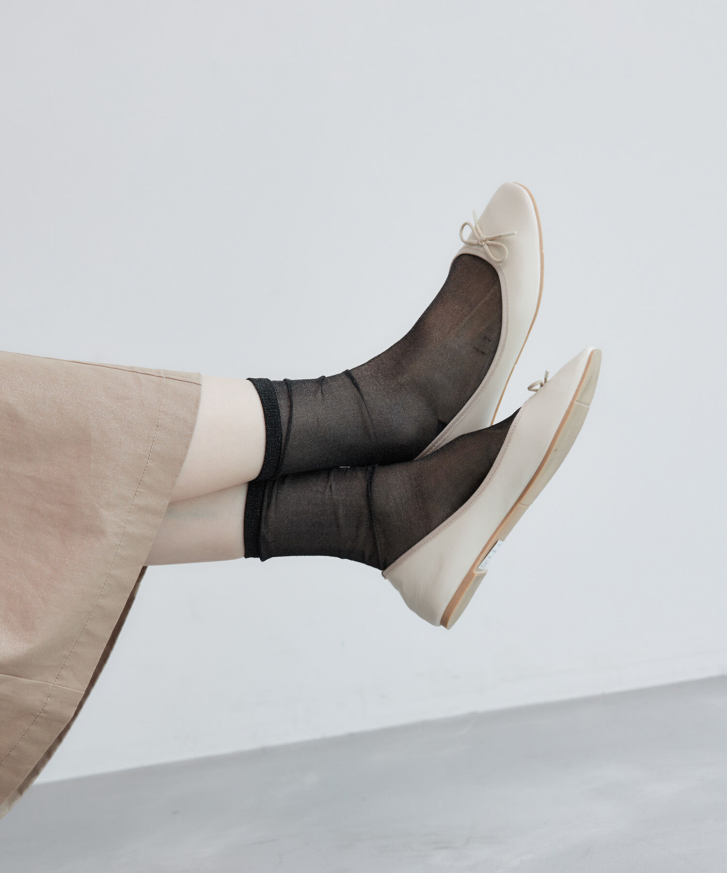 ROPE PICNIC PASSAGE「シアーラメソックス」|ソックス|ブラック(01)