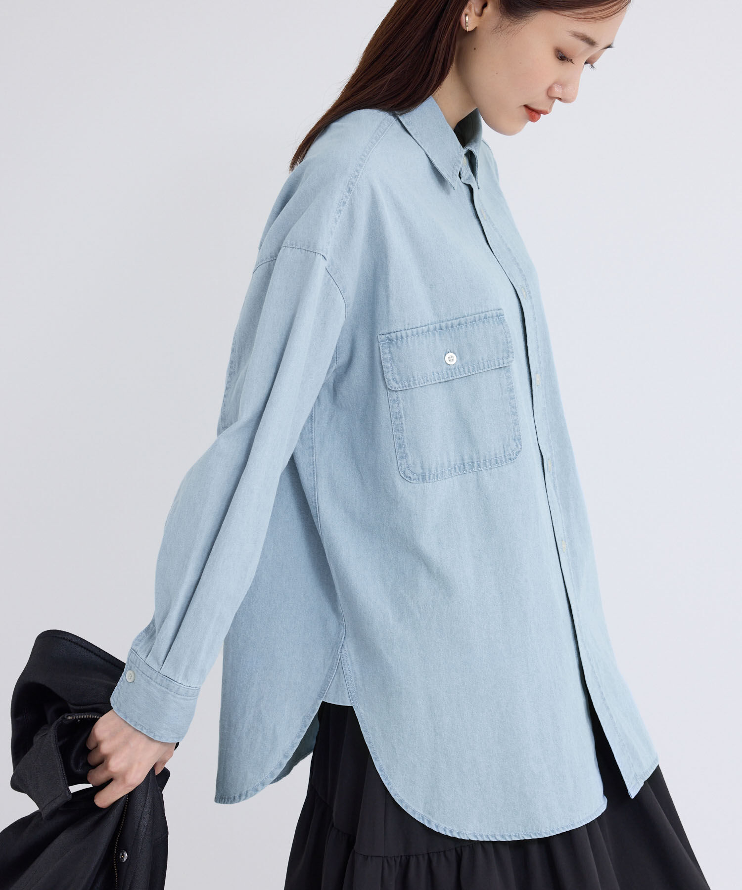 Rope&rsquo;Picnic「デニムシャツ」|シャツ・ブラウス|