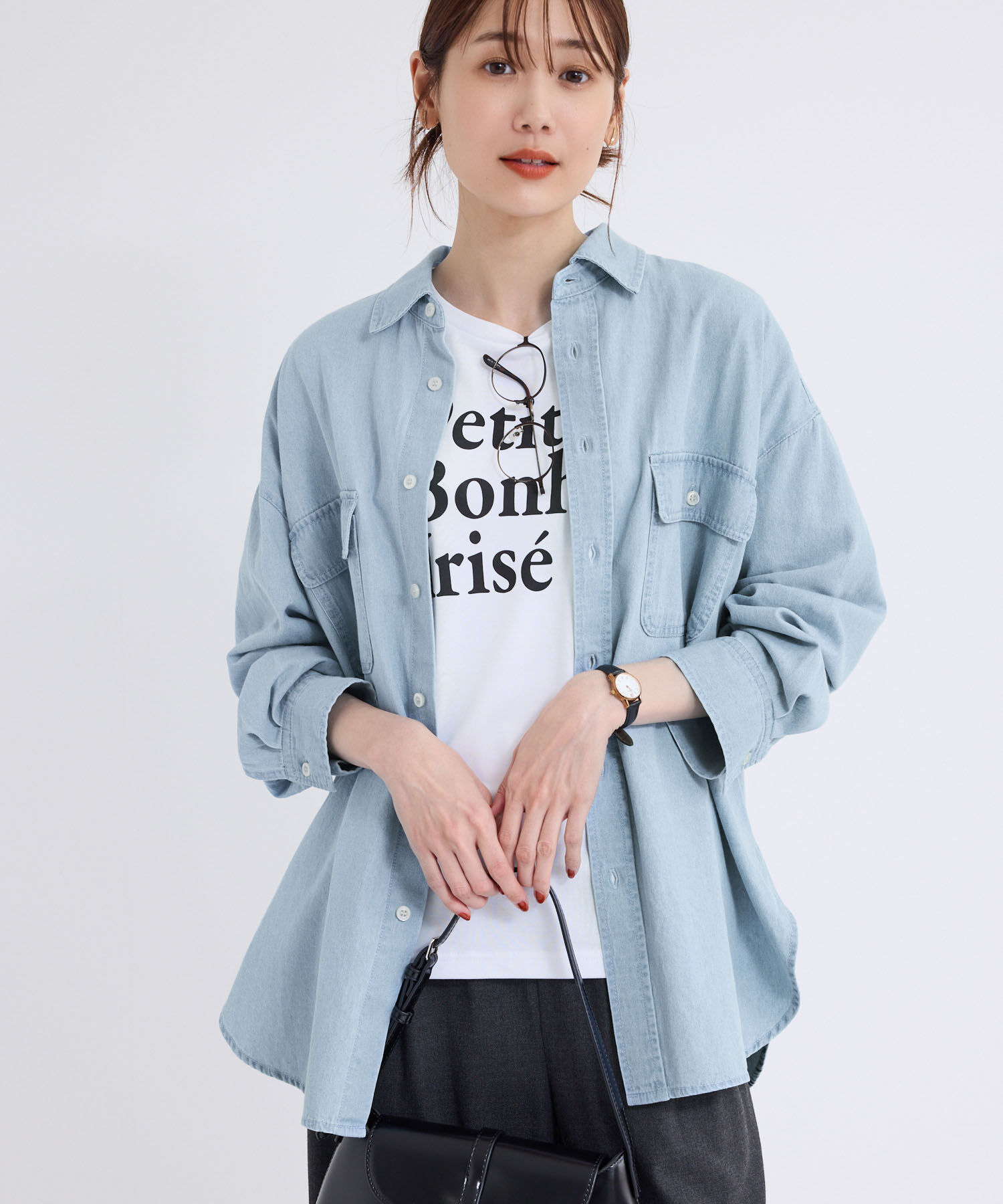 Rope&rsquo;Picnic「デニムシャツ」|シャツ・ブラウス|