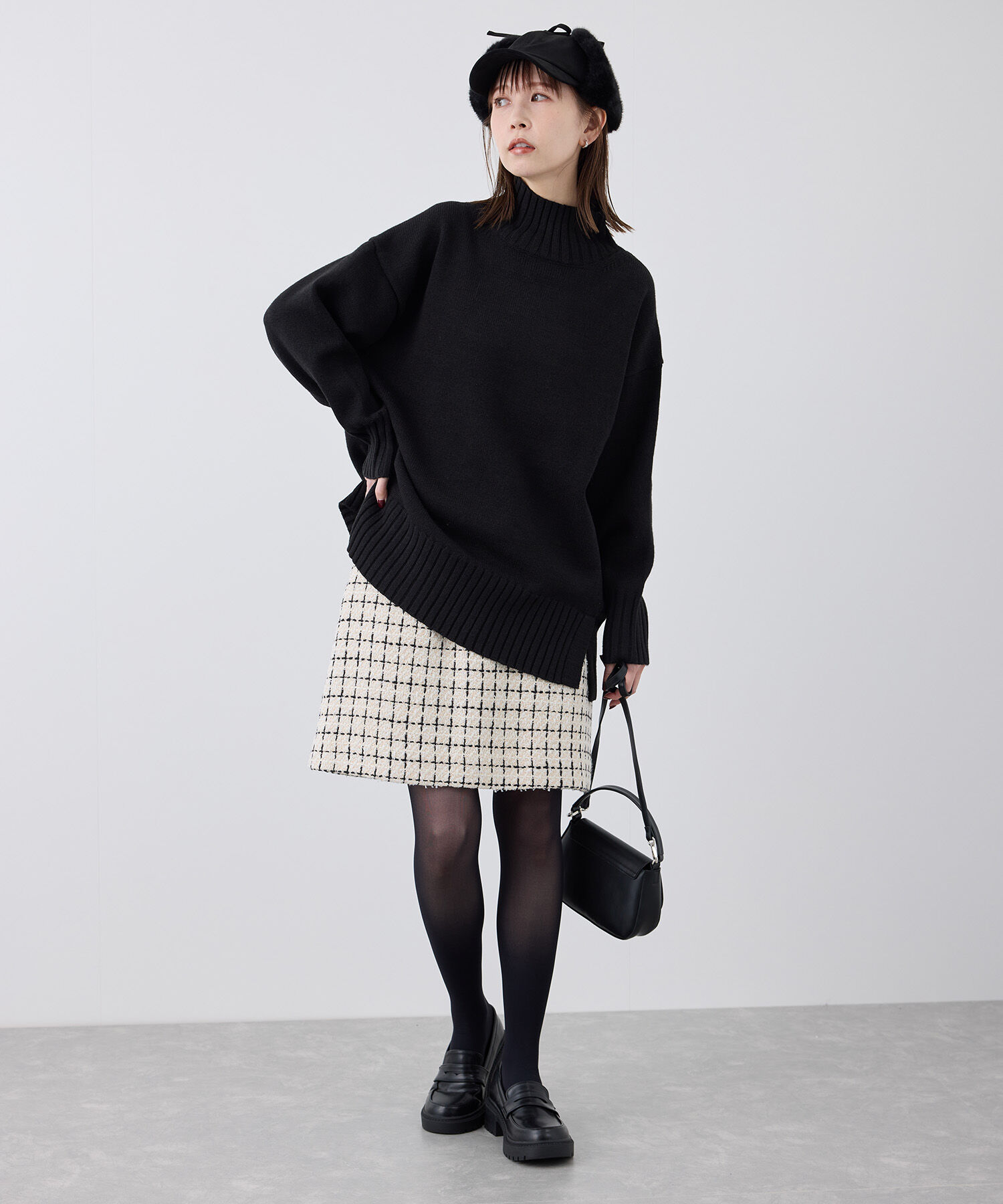 Rope&rsquo;Picnic「ツイードチェックミニスカート/セットアップ対応・リンクコーデ」|スカート|
