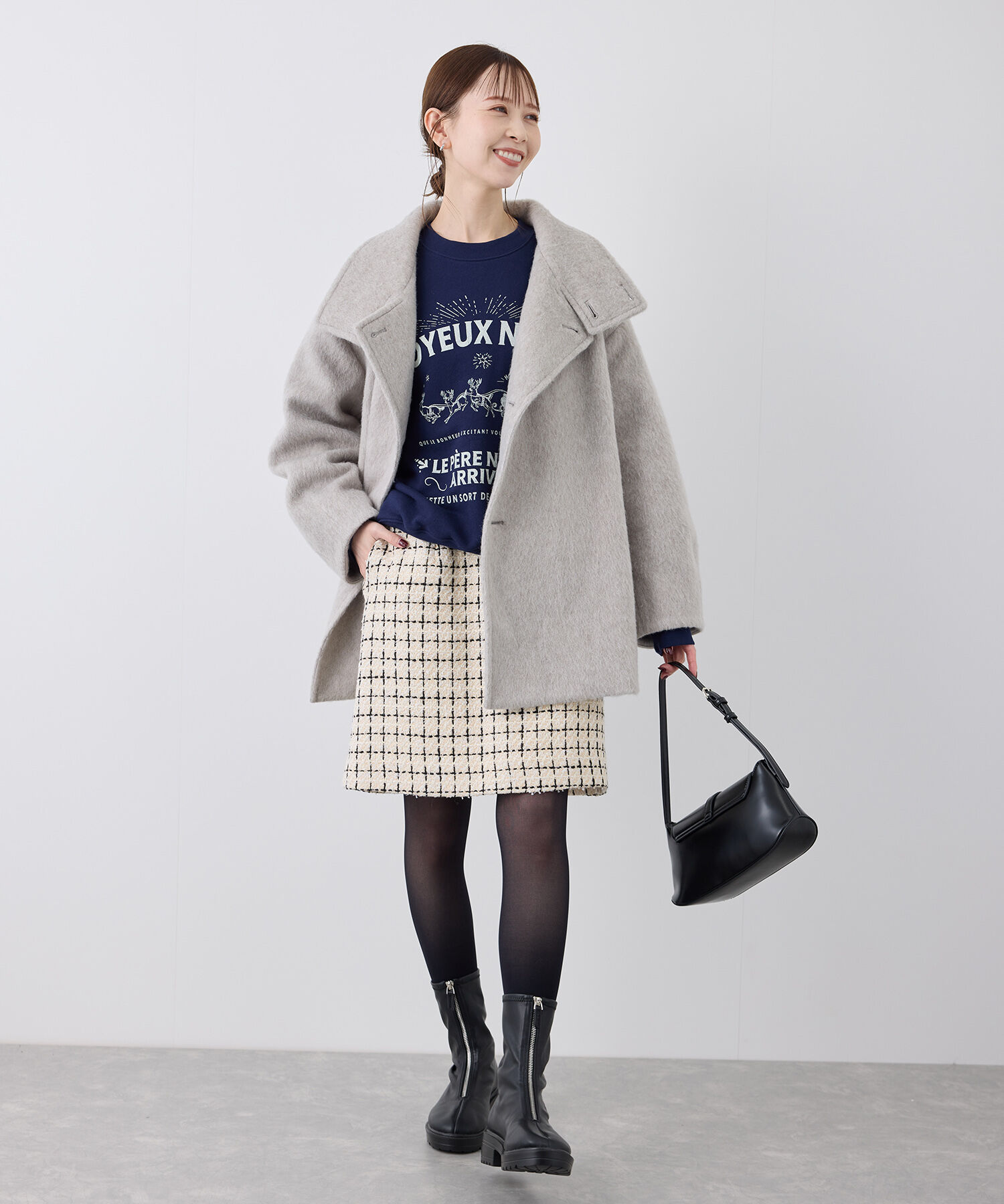 Rope&rsquo;Picnic「ツイードチェックミニスカート/セットアップ対応・リンクコーデ」|スカート|