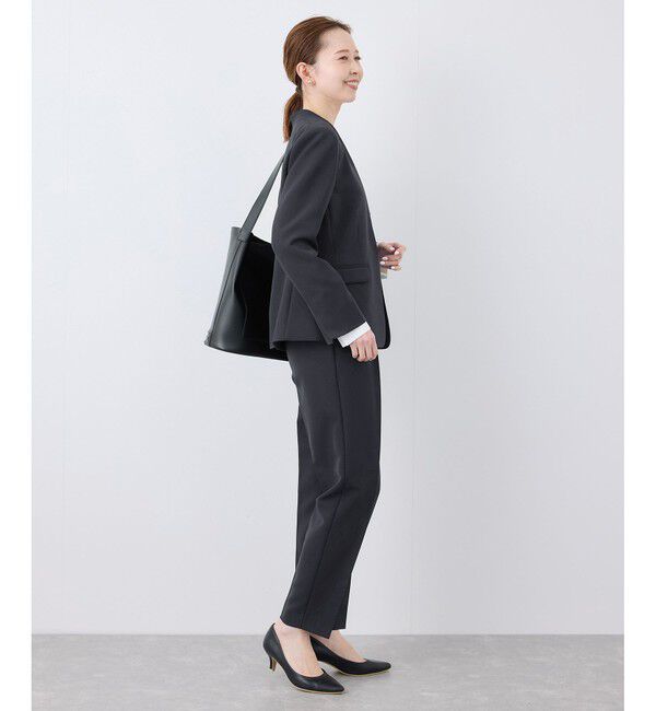 Rope&rsquo;Picnic「【360&deg;ウルトラストレッチ】UVカット・花粉ガード/ノーラペルジャケット/セットアップ対応」|ノーカラージャケット|