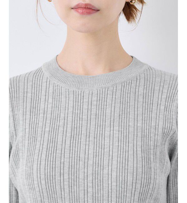 Rope&rsquo;Picnic「シルク混ワンポイントニットプルオーバー」|ニット・セーター|