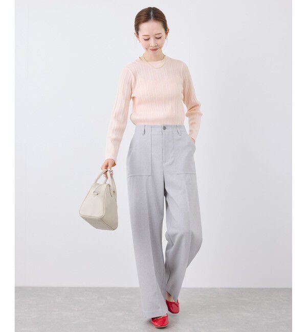 Rope&rsquo;Picnic「シルク混ワンポイントニットプルオーバー」|ニット・セーター|