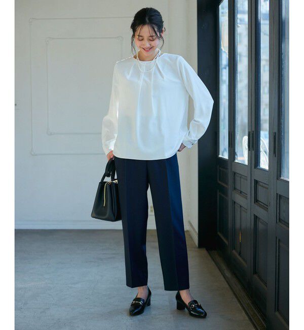 Rope&rsquo;Picnic「【WEB限定カラー】多機能ランダムタックブラウス/セレモニー・通勤対応」|シャツ・ブラウス|