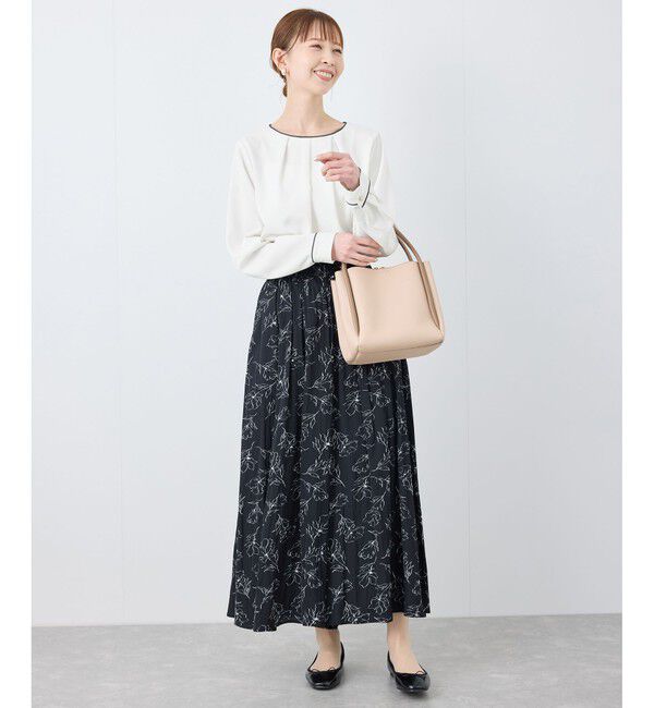 Rope&rsquo;Picnic「【WEB限定カラー】多機能ランダムタックブラウス/セレモニー・通勤対応」|シャツ・ブラウス|