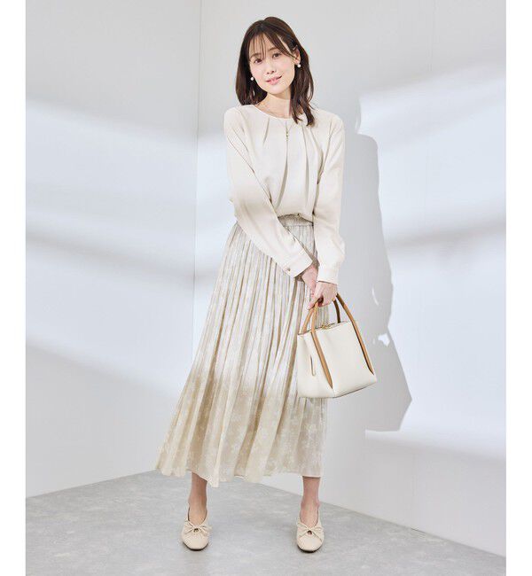 Rope&rsquo;Picnic「【WEB限定カラー】多機能ランダムタックブラウス/セレモニー・通勤対応」|シャツ・ブラウス|