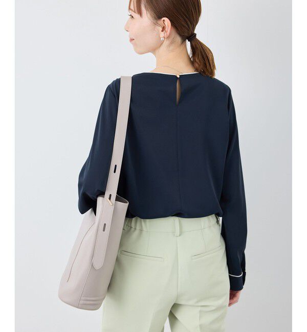 Rope&rsquo;Picnic「【WEB限定カラー】多機能ランダムタックブラウス/セレモニー・通勤対応」|シャツ・ブラウス|
