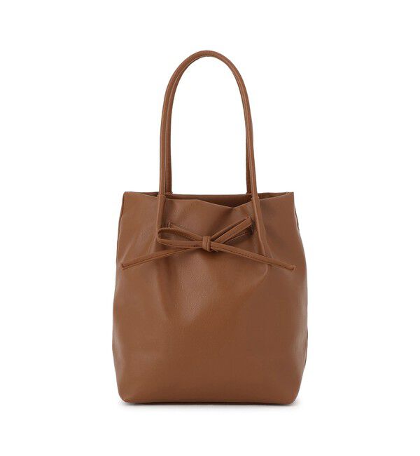 ROPE PICNIC PASSAGE「洗えるバッグ リボンディティールトートバッグ/イージーケア」|トートバッグ|ブラウン系(22)