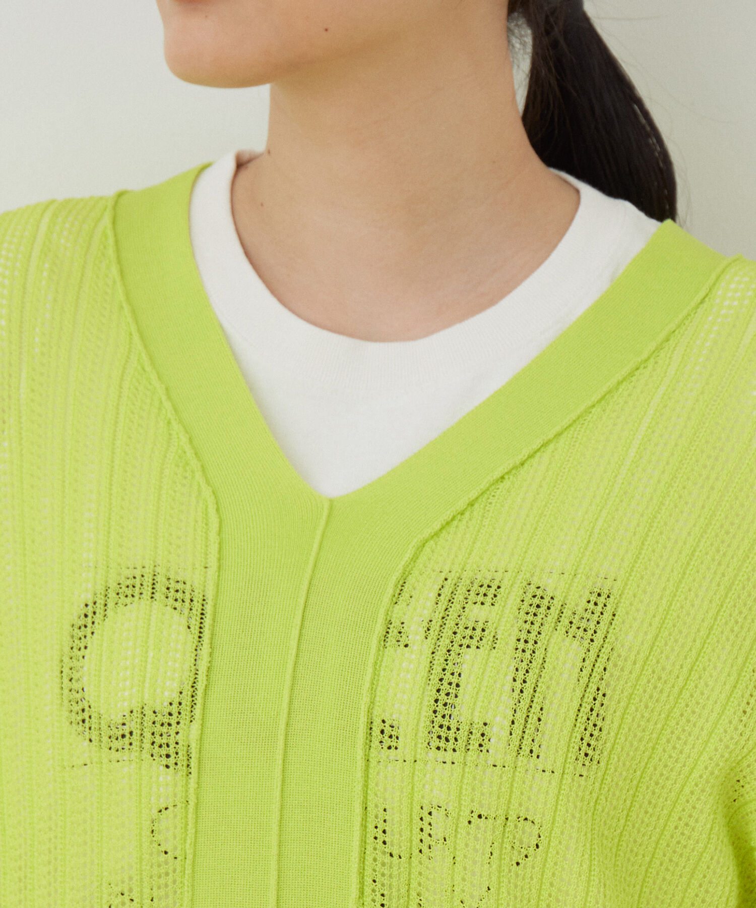 ADAM ET ROPE'「柄編みニット2WAYワンピース」|ワンピース|