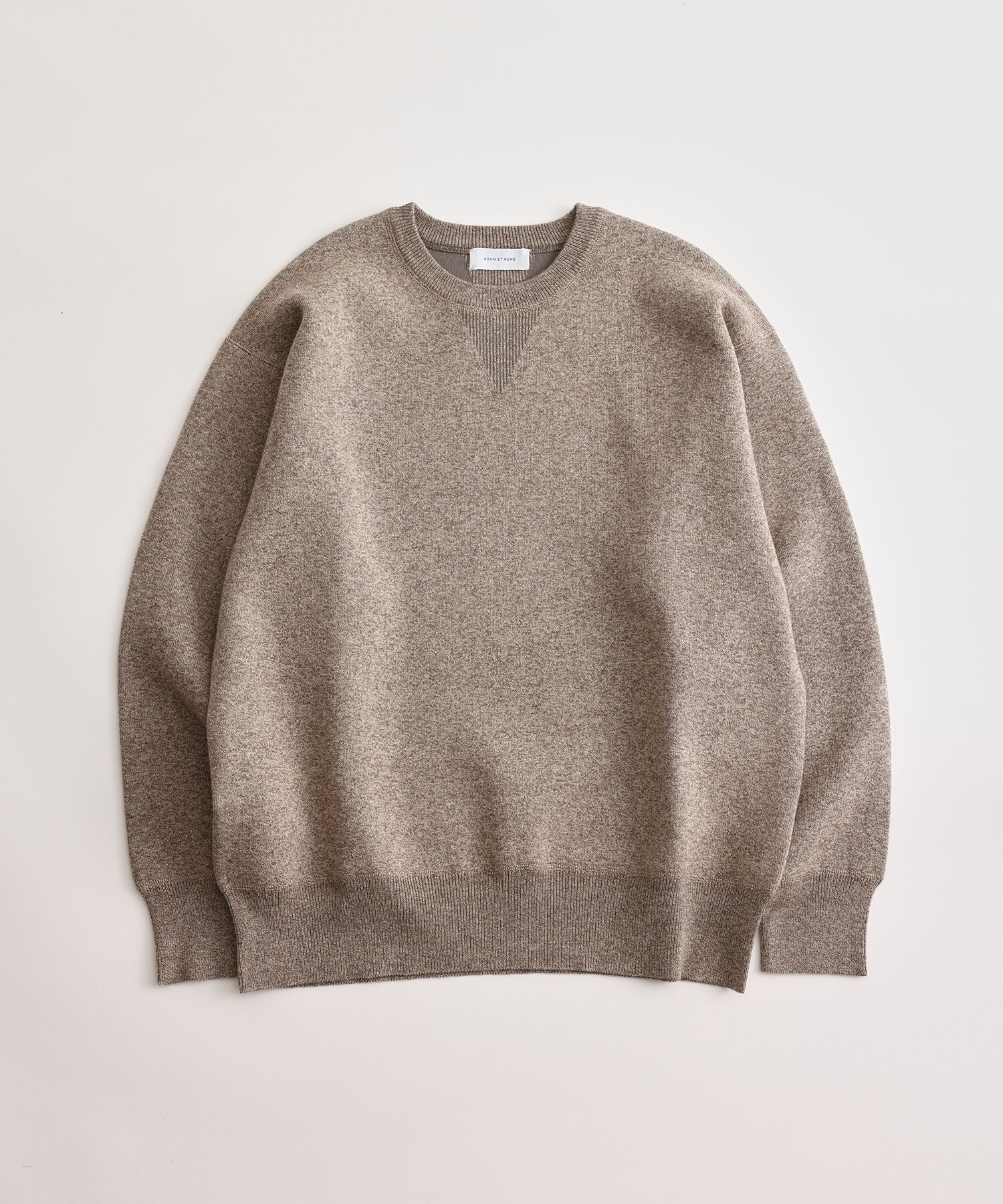 ADAM ET ROPE'「杢スウェット クルーネック ニットプルオーバー / ヘビーウエイト / ユニセックス」|ニット・セーター|