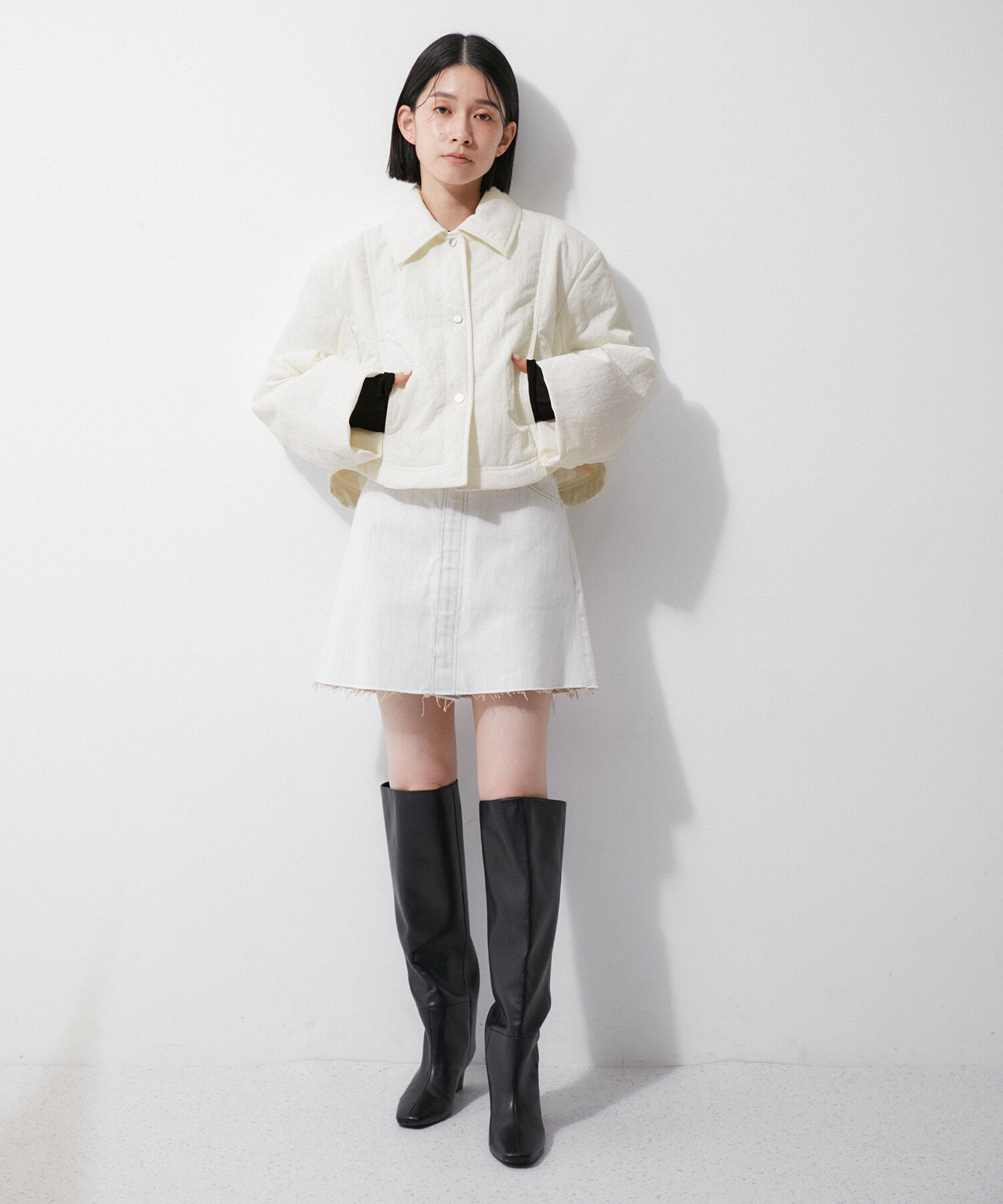 ADAM ET ROPE'「【環境配慮】ショートパディングジャケット」|その他|