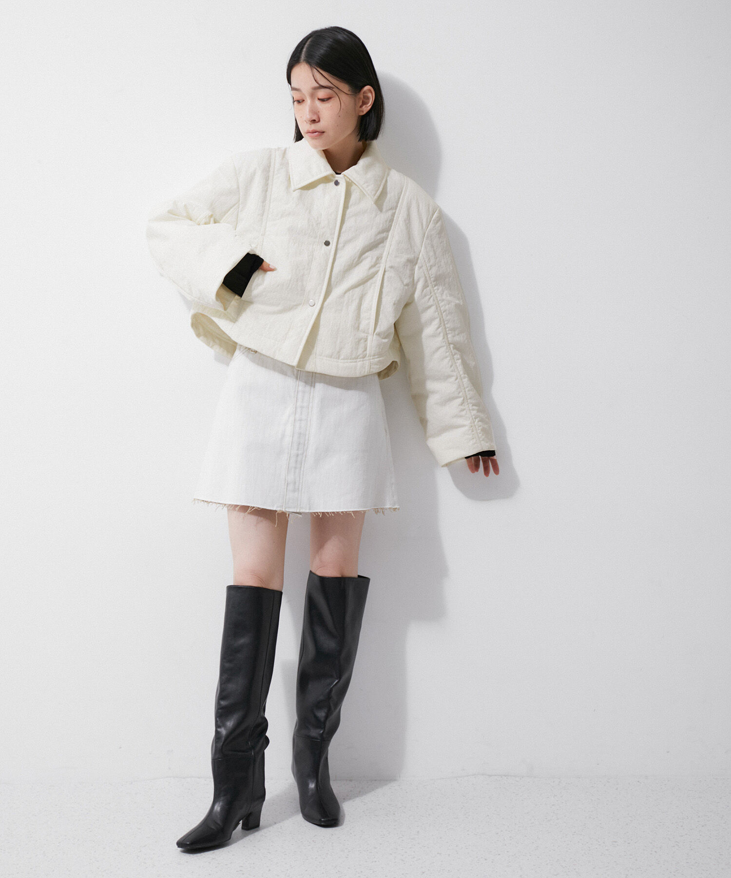 ADAM ET ROPE'「【環境配慮】ショートパディングジャケット」|その他|