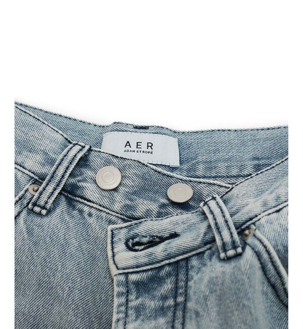 ADAM ET ROPE'「【WEB限定】ワイドストレートデニムパンツ」|デニム|