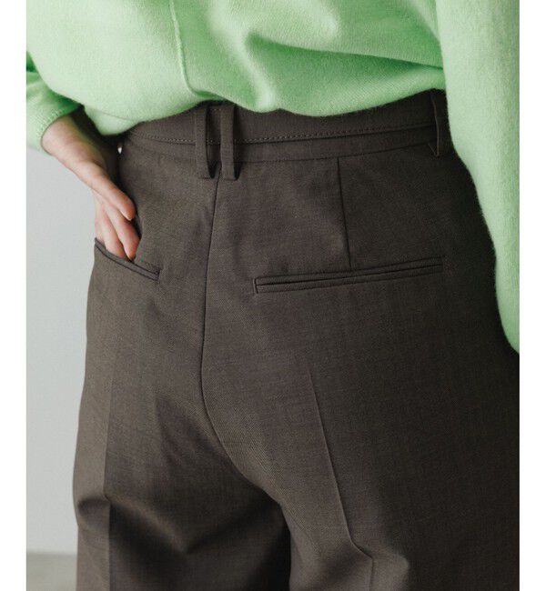 ADAM ET ROPE'「【EMOELLE】ベルテッドスラックス」|スラックス|