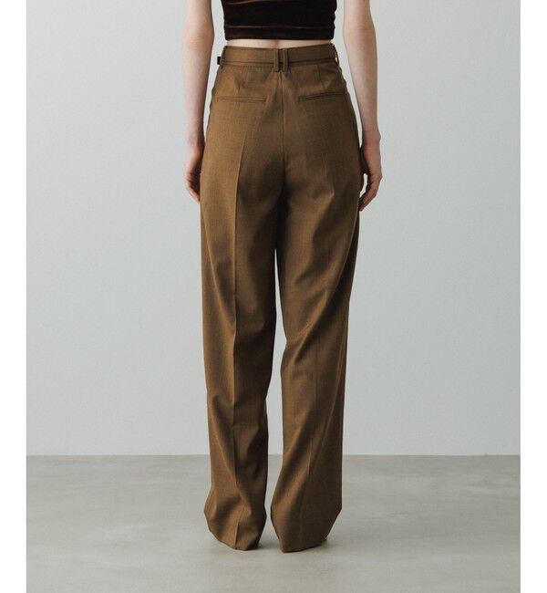 ADAM ET ROPE'「【EMOELLE】ベルテッドスラックス」|スラックス|