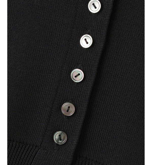 ADAM ET ROPE'「【サステナブル】フレアヘムシャツコンビカーディガン」|カーディガン|