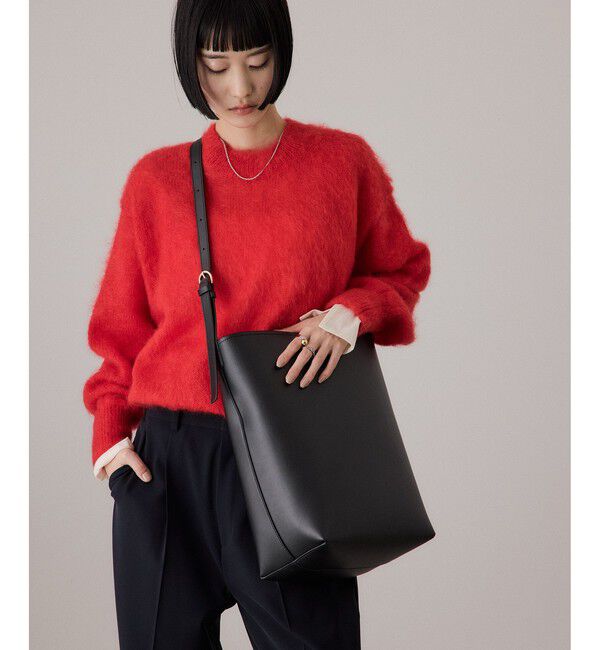 ADAM ET ROPE'「ワンハンドルバッグ」|ショルダー・メッセンジャー|ブラック(01)