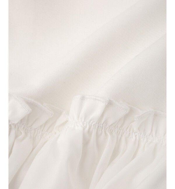 ADAM ET ROPE'「【WEB限定】ペプラムコンビプルオーバー」|Tシャツ・カットソー|