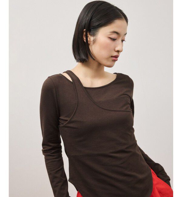 ADAM ET ROPE'「ワンショルダートップス」|Tシャツ・カットソー|