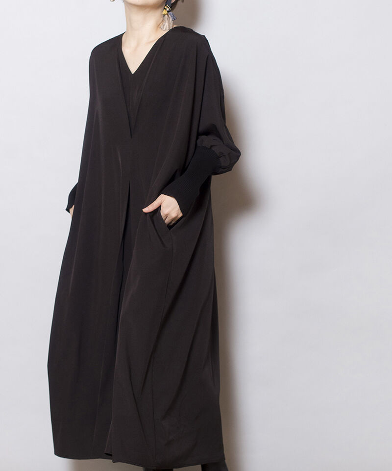  「【WEB限定アイテム】ﾀｯｸﾄﾞﾙﾏﾝﾜﾝﾋﾟｰｽ」|ワンピース|BLACK