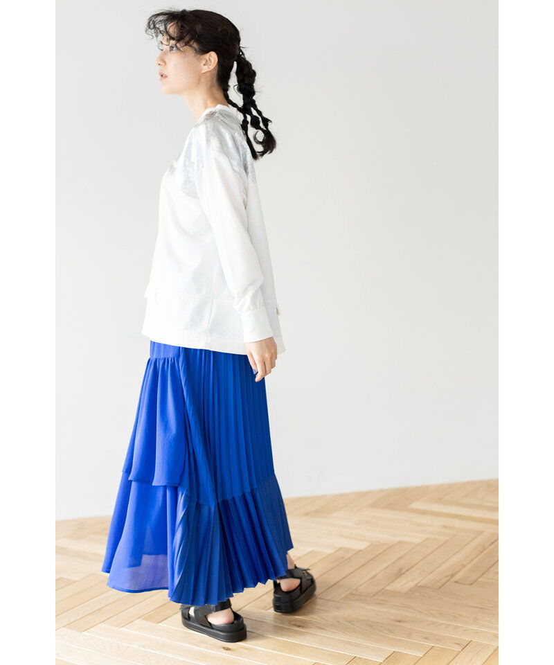  「箔プリントミニ裏毛プルオーバー」|Tシャツ・カットソー|