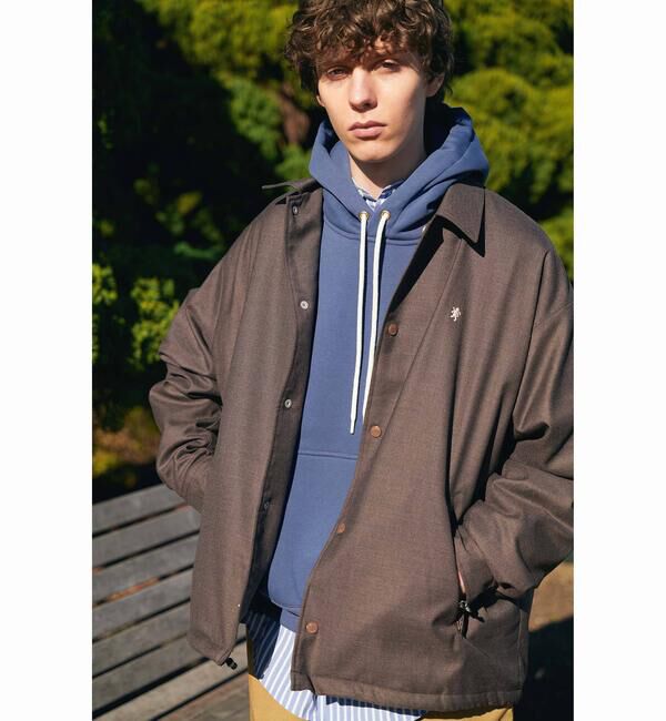 GYMPHLEX「Gymphlex | ウールライクツイル ジャケット BROWN MEN」|テーラードジャケット|