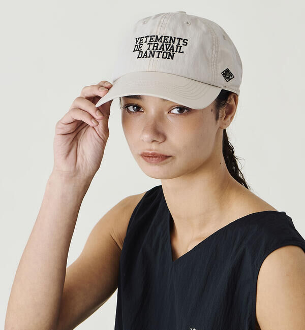 DANTON「DANTON | ダンプ 6Pロゴキャップ UNISEX」|キャップ・キャスケット|GREIGE