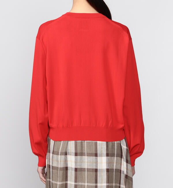 DANTON「DANTON | ジャージーニット クルーネック長袖カーディガン WOMEN」|ニット・セーター|