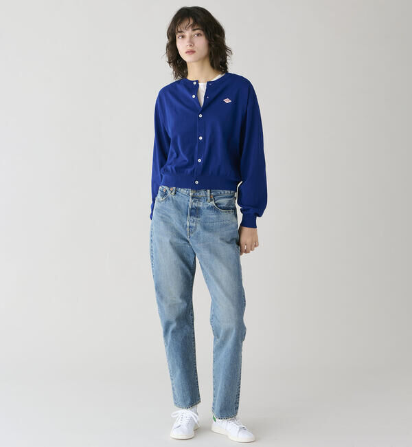 DANTON「DANTON | ジャージーニット クルーネック長袖カーディガン WOMEN」|ニット・セーター|