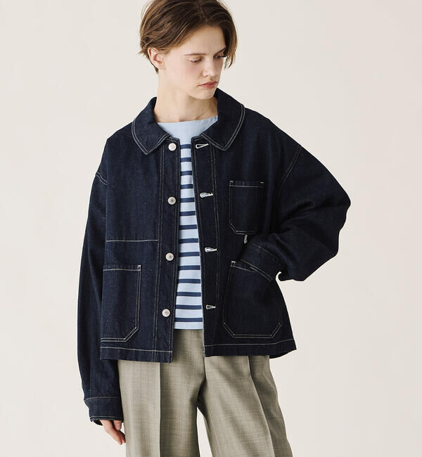 ORCIVAL「ORCIVAL | コットンヘンプデニム カバーオール WOMEN」|デニムジャケット|