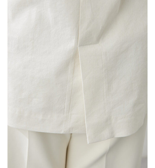  「リネンストレッチハーフスリーブジャケット」|その他|