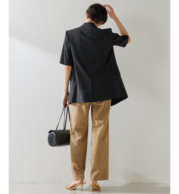  「リネンストレッチハーフスリーブジャケット」|その他|