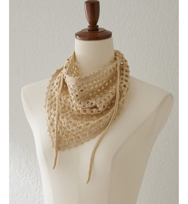  「【THROW】Crochet Scarf」|マフラー|