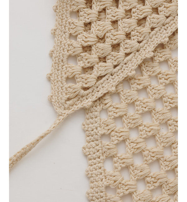  「【THROW】Crochet Scarf」|マフラー|