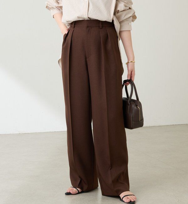  「ウールライクタックパンツ」|チノ|