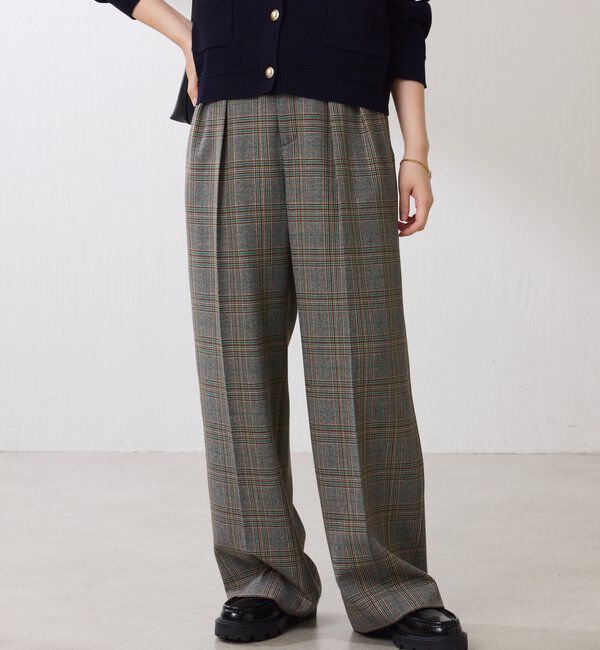  「ウールライクタックパンツ」|チノ|