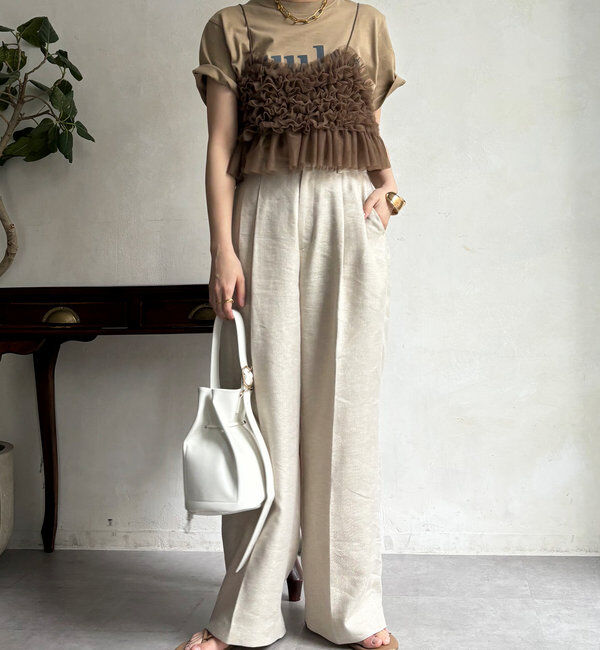  「【新色追加】チュールビスチェ」|シャツ・ブラウス|