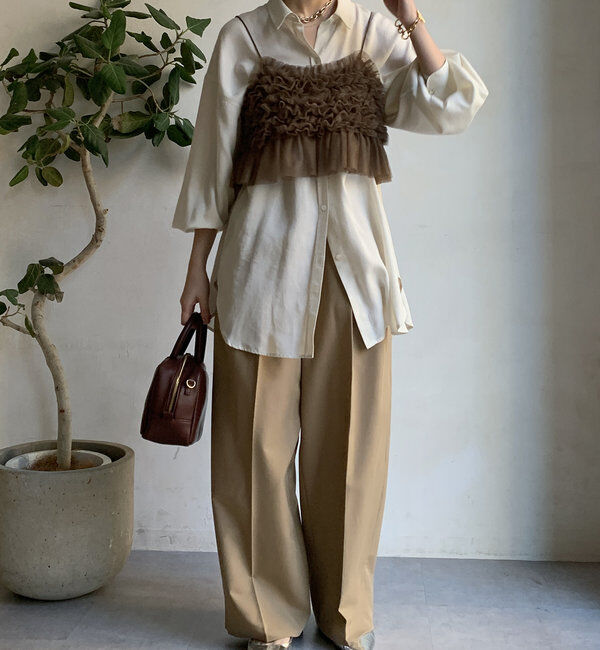  「【新色追加】チュールビスチェ」|シャツ・ブラウス|