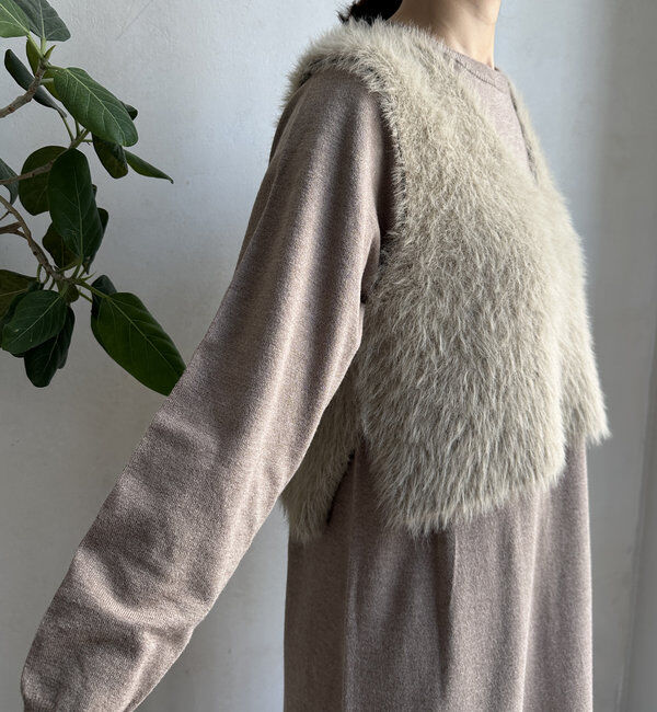  「【WEB限定】シャギーニットベスト＋ワンピースセット」|スーツ|