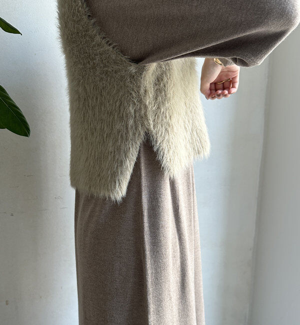  「【WEB限定】シャギーニットベスト＋ワンピースセット」|スーツ|