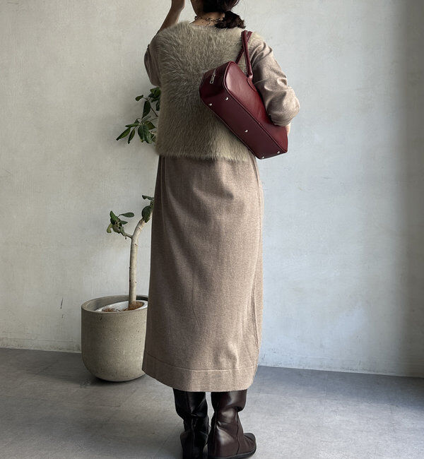  「【WEB限定】シャギーニットベスト＋ワンピースセット」|スーツ|