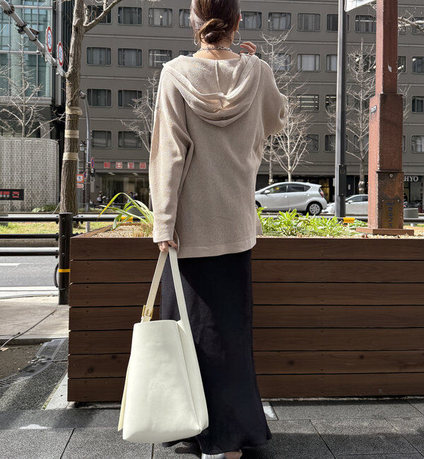  「リネン混フーディー」|ニット・セーター|