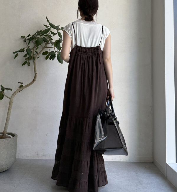  「【WEB限定】ラウンドヘム異素材切替ブラウス」|シャツ・ブラウス|